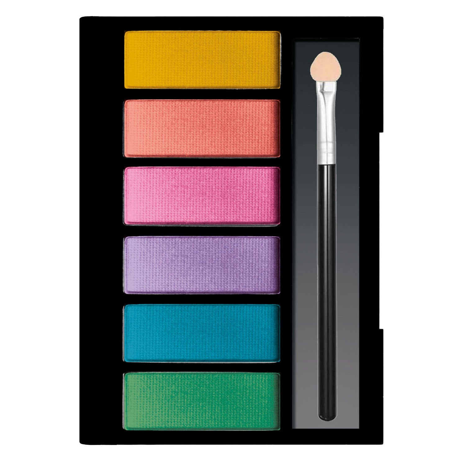 Clementoni Crazy Chic Lidschattenpalet Tropische Stimmung, 6 Farben