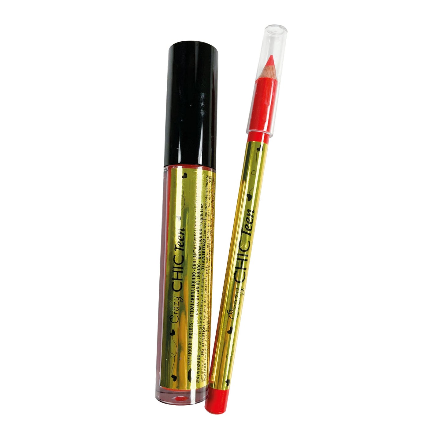 Clementoni Crazy Chic Lipgloss und Lippotlood Party Queen, 2st.