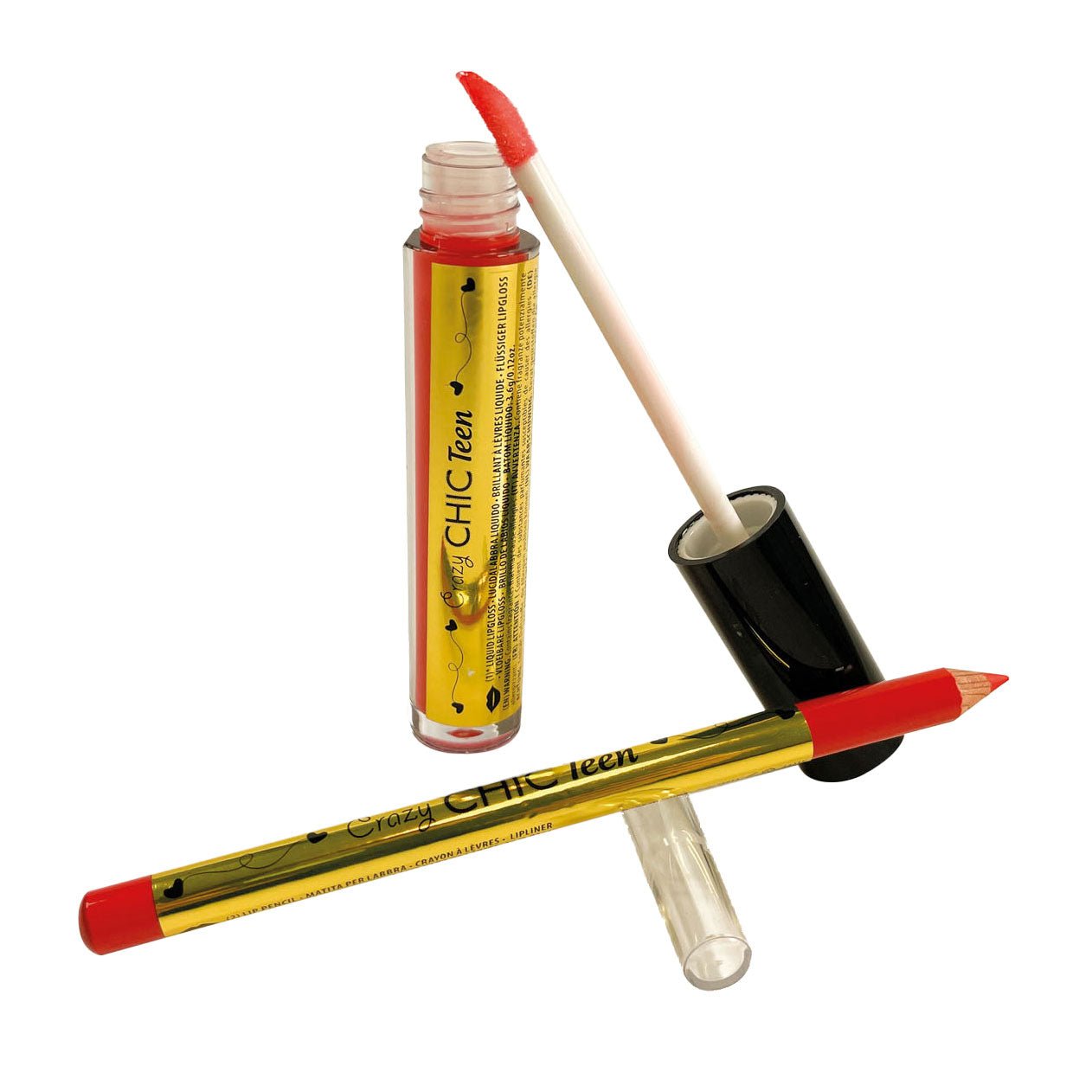 Clementoni Crazy Chic Lipgloss und Lippotlood Party Queen, 2st.