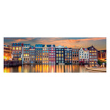 Clementoni Jigsaw Puzzle Panorama Bright Amsterdam, 1000st. - afbeelding 2
