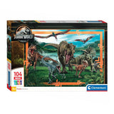 Clementoni Jigsaw Puzzle Super Color Maxi Jurassic World, 104st. - afbeelding 1
