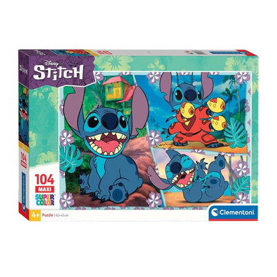 Clementoni Jigsaw Puzzle Super Color Maxi Stich, 104st.