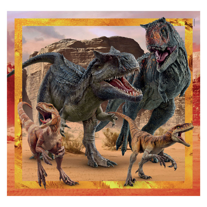 Beinpuzzle Super Color Square Jurassic World, 3x48st.