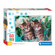 Clementoni Jigsaw Puzzle Super Farbe schöne Kitty Twins, 60st.