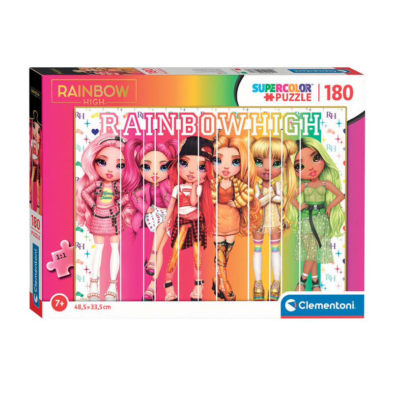 Clementoni Jigsaw Puzzle Superfarbe Regenbogen hoch, 180.