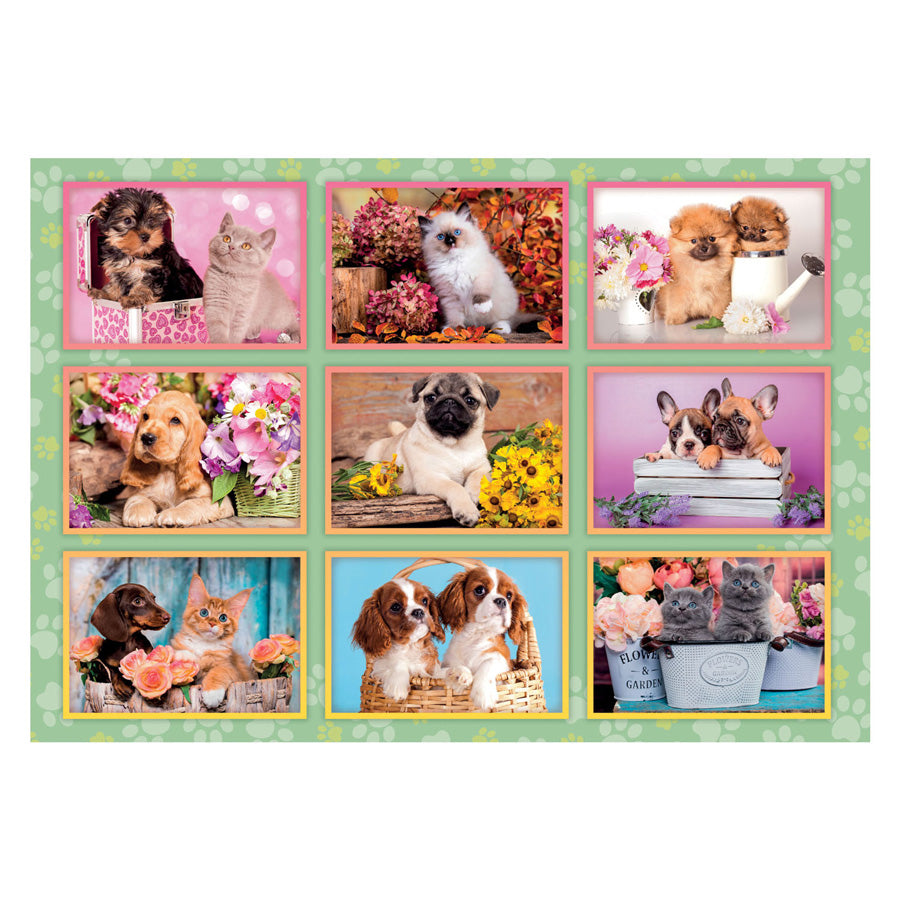 Clementoni Jigsaw Puzzle Super Color Welpen Collage, 180st.