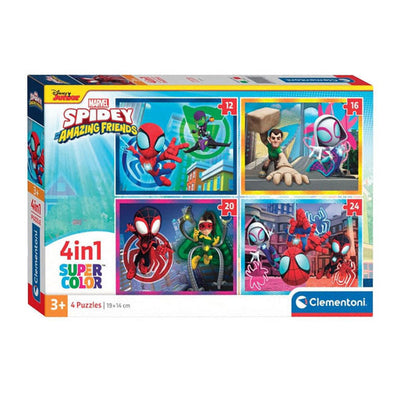 Clementoni Legpuzzel 4in1 Spidey und seine erstaunlichen Freunde