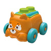 Clementoni Baby - Clemmy Sensory Welpe Orange mit weichen Blöcken, 5dlg.