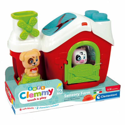 Clementoni Baby - Clemmy Sensory Farm mit weichen Blöcken, 11dlg.