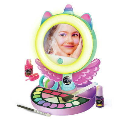Clementoni Crazy Chic - Unicorn Spiegel mit LED -Ringlicht