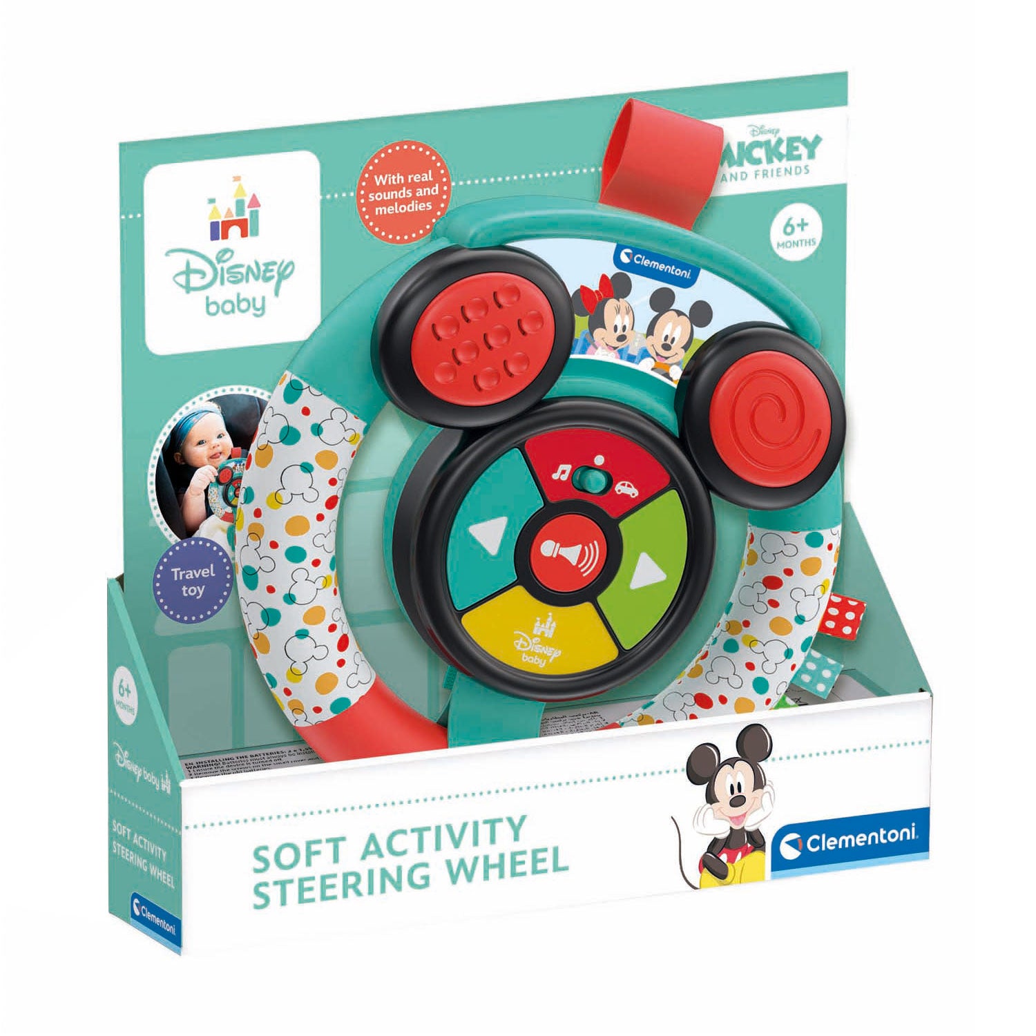 Clementoni Baby Disney Mickey Mouse Weiche Aktivitäten Lenker