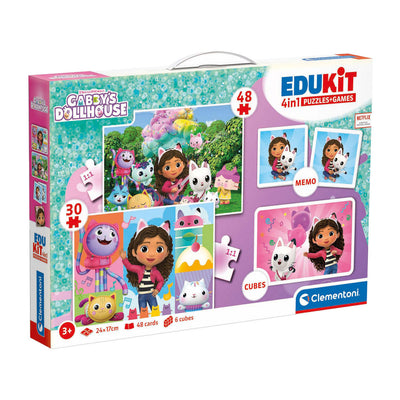 Clementoni Gabbys Poppenhuis Edukit 4in1 Rätsel und Spiele