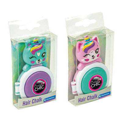 Clementoni Crazy Chic schöne Haarkreide Einhorn lila blau
