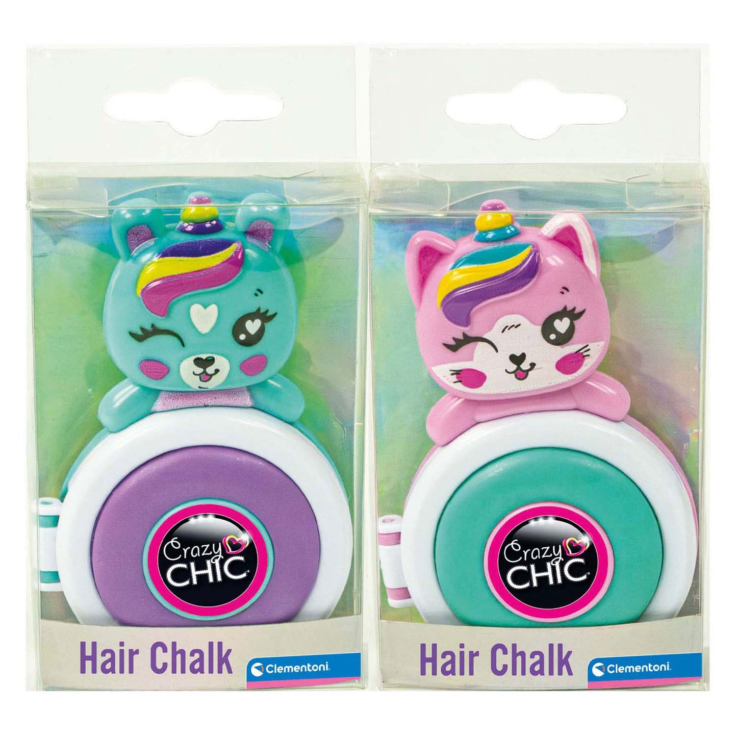 Clementoni Crazy Chic schöne Haarkreide Einhorn lila blau