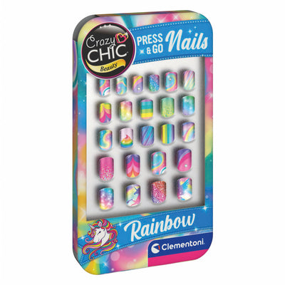 Clementoni Crazy Chic Press Go Nails – Regenbogen