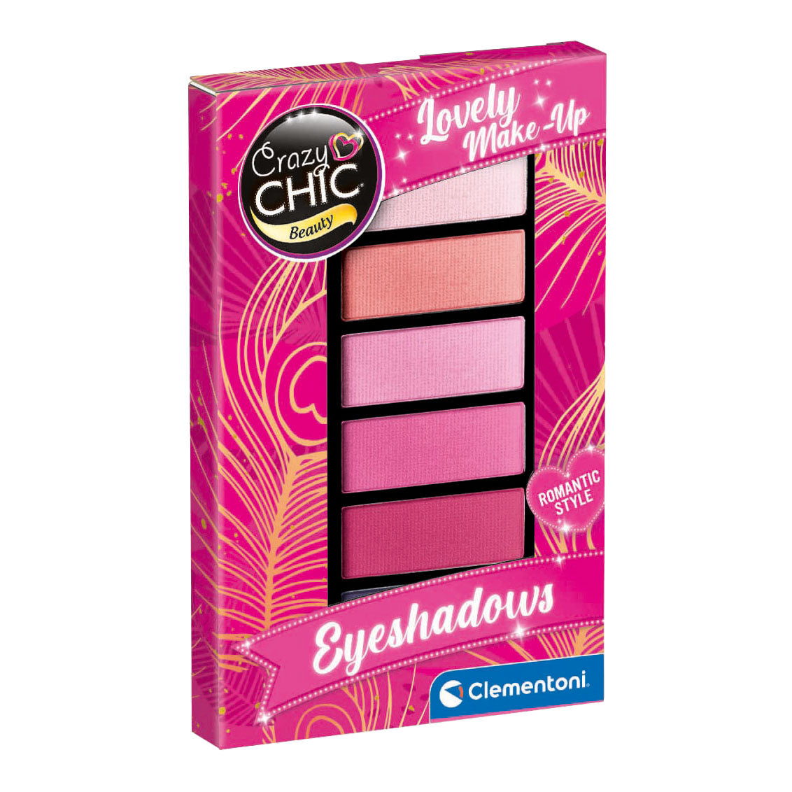 Clementoni Crazy Chic Lidschatten Romantischer Stil, 8dlg.