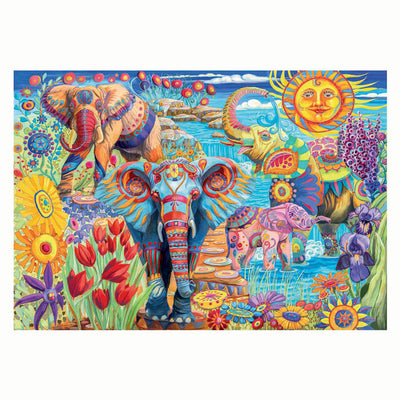 Clementoni Jigsaw Puzzle Artworks Elefanten Karneval, 500st.