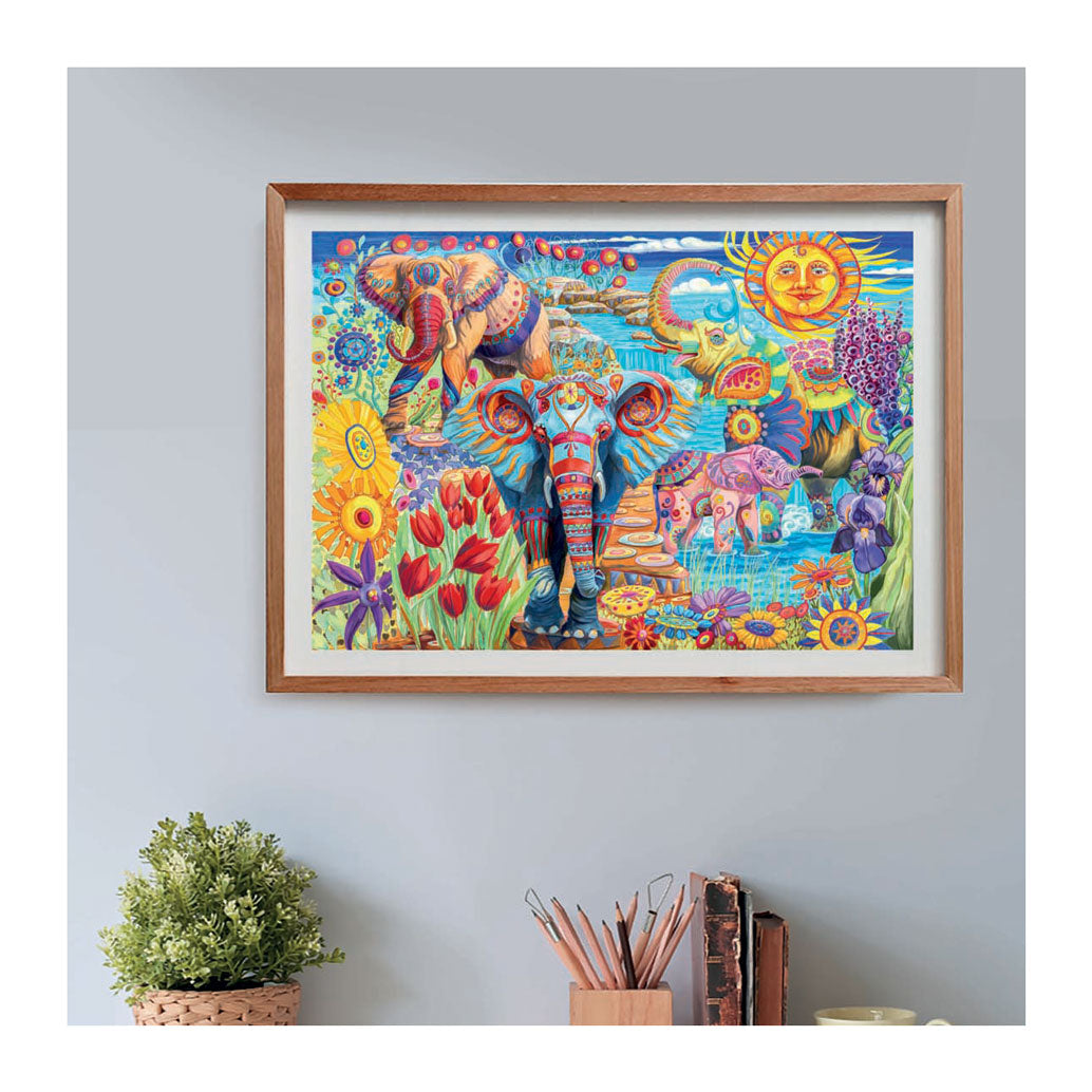 Clementoni Jigsaw Puzzle Artworks Elefanten Karneval, 500st.