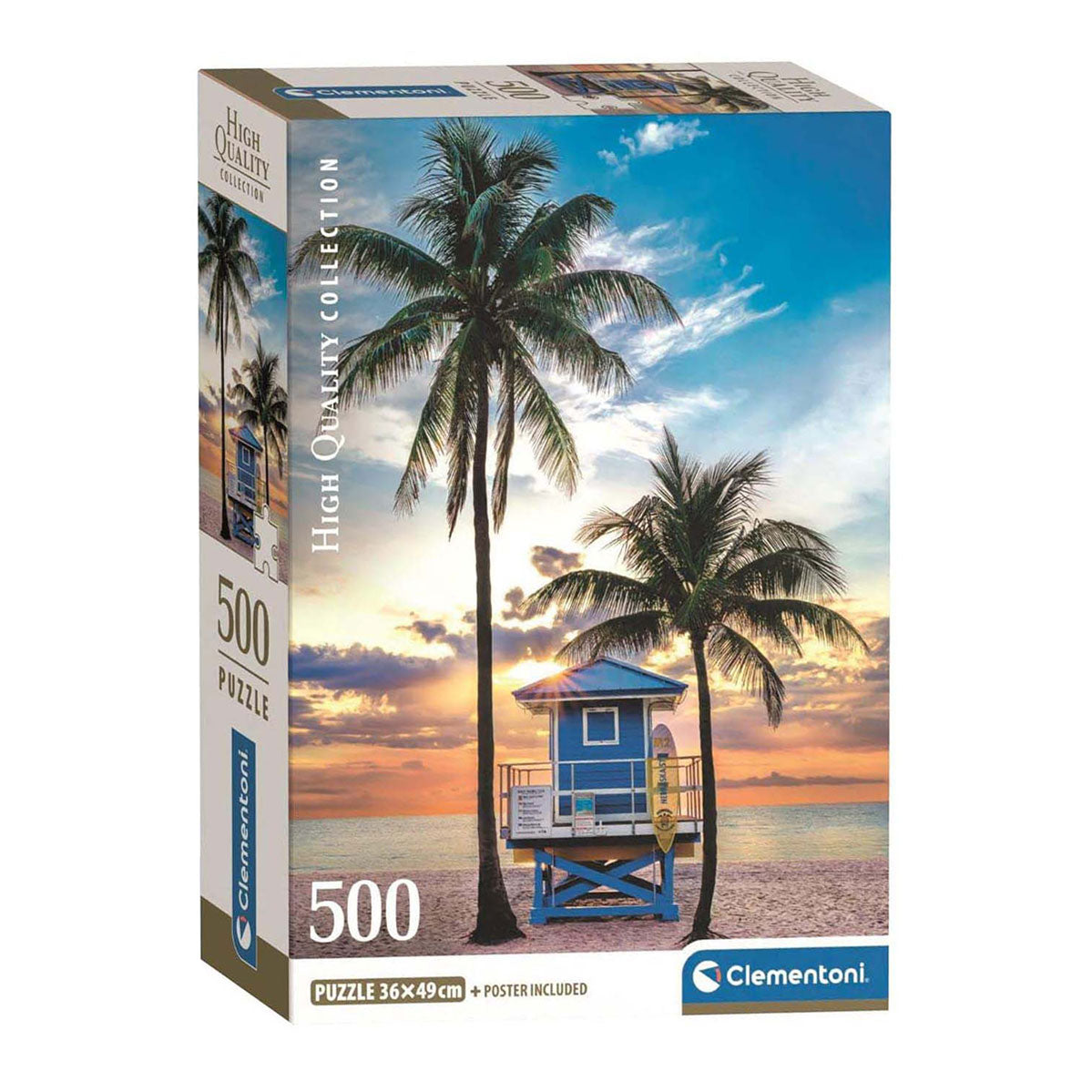 Clementoni Jigsaw Puzzle Miami Beach Florida, 500st.