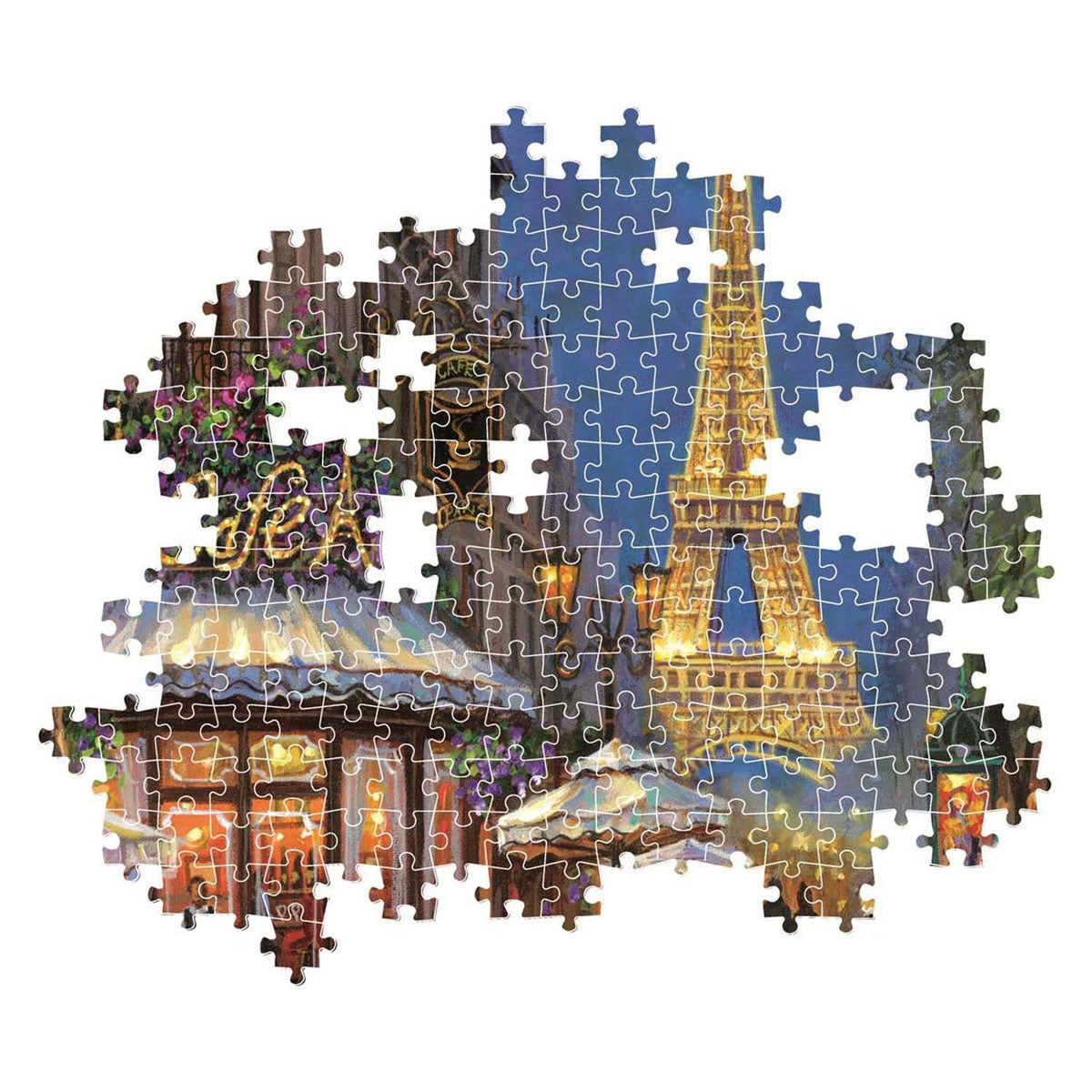 Clementoni Jigsaw Puzzle Night im Eiffel Café, 500st.