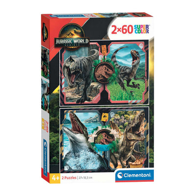 Clementoni Puzzle Jurassic World, 2x60tlg.