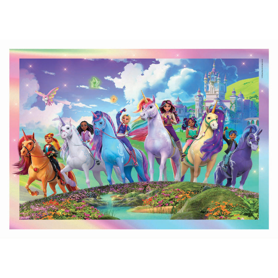 Clementoni Puzzle Einhorn-Akademie – 104 Teile.