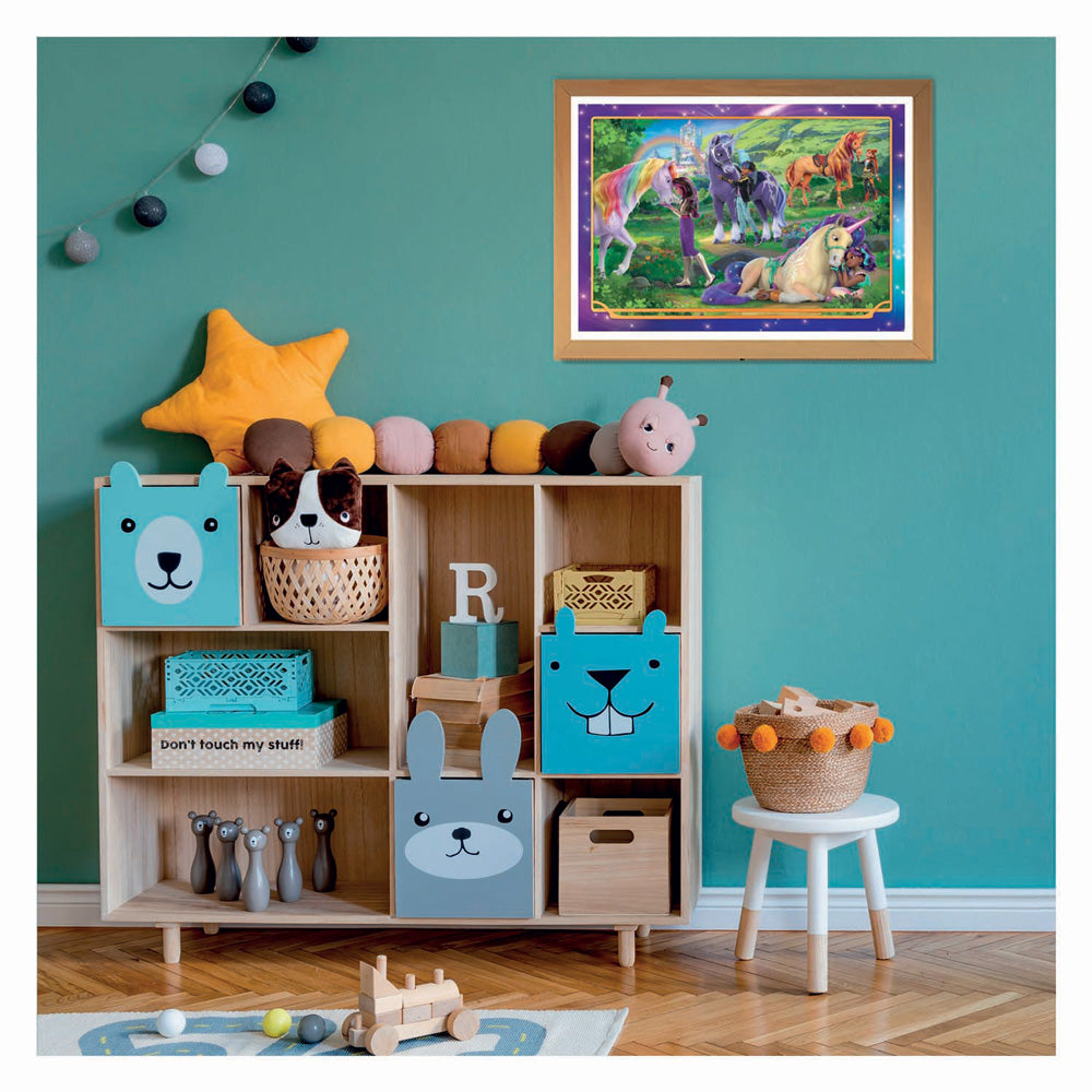 Clementoni Puzzle Einhorn-Akademie – 104 Teile.