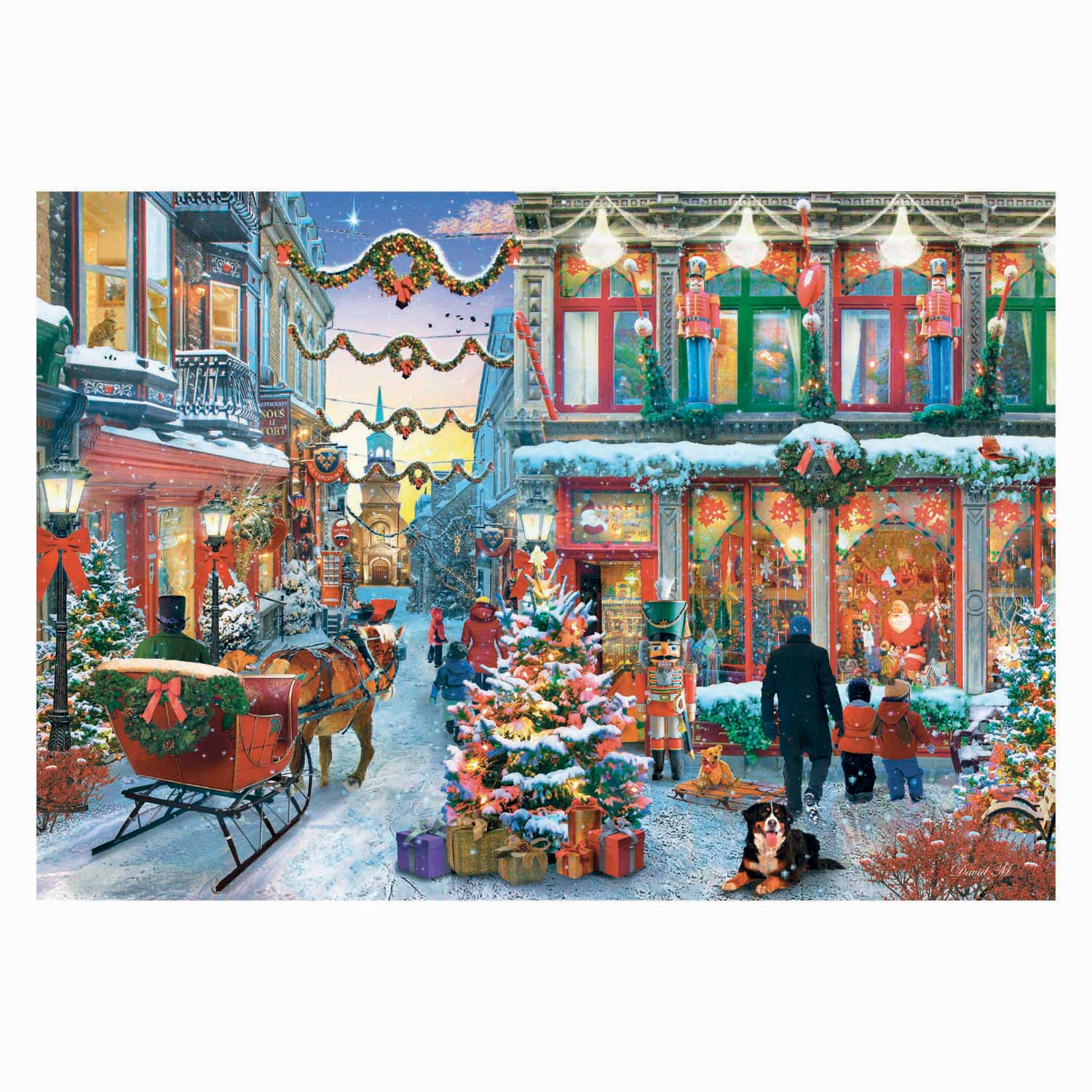 Clementoni-Puzzle „Die Freude an Weihnachten“ – 500 Teile.
