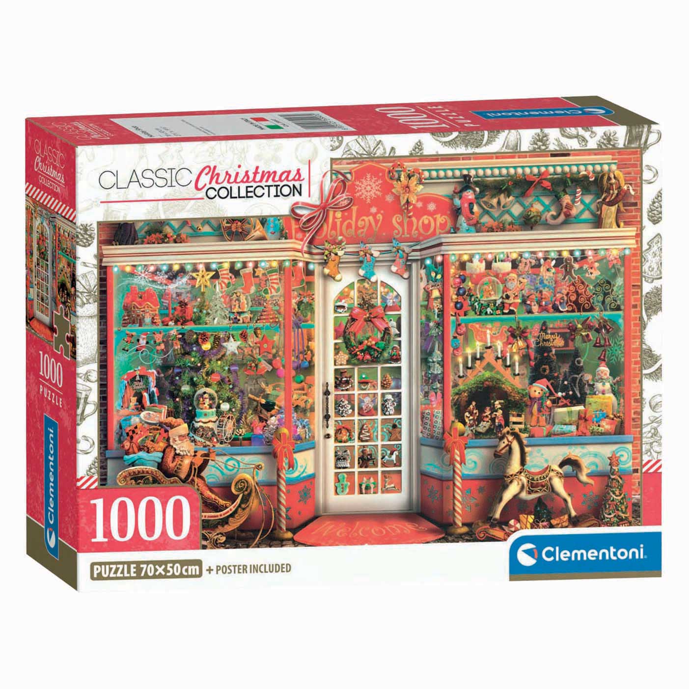 Clementoni Puzzle Weihnachtsgeschäft - 1000 Teile.