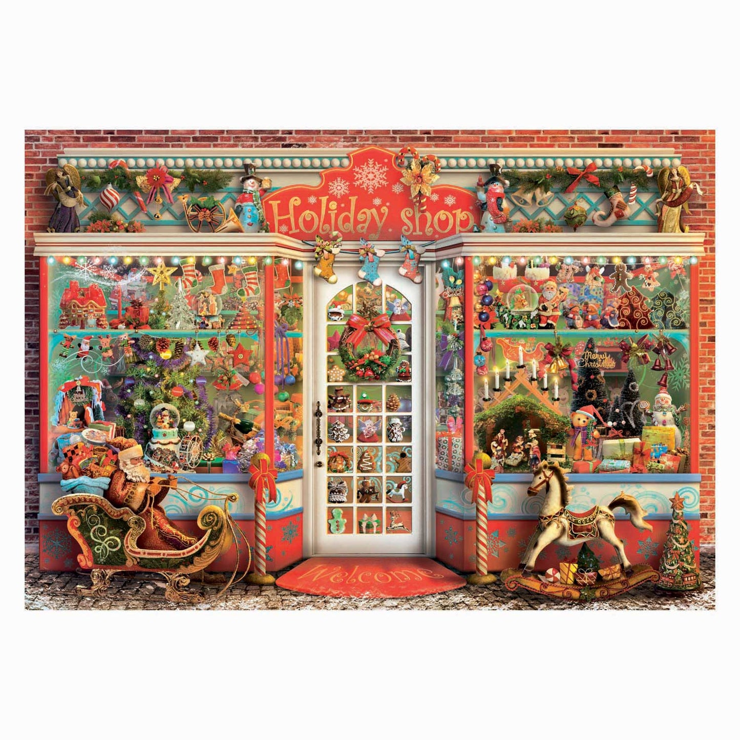 Clementoni Puzzle Weihnachtsgeschäft - 1000 Teile.