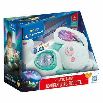 Clementoni Baby-Kaninchen-Kuscheltier, interaktives Nordlicht
