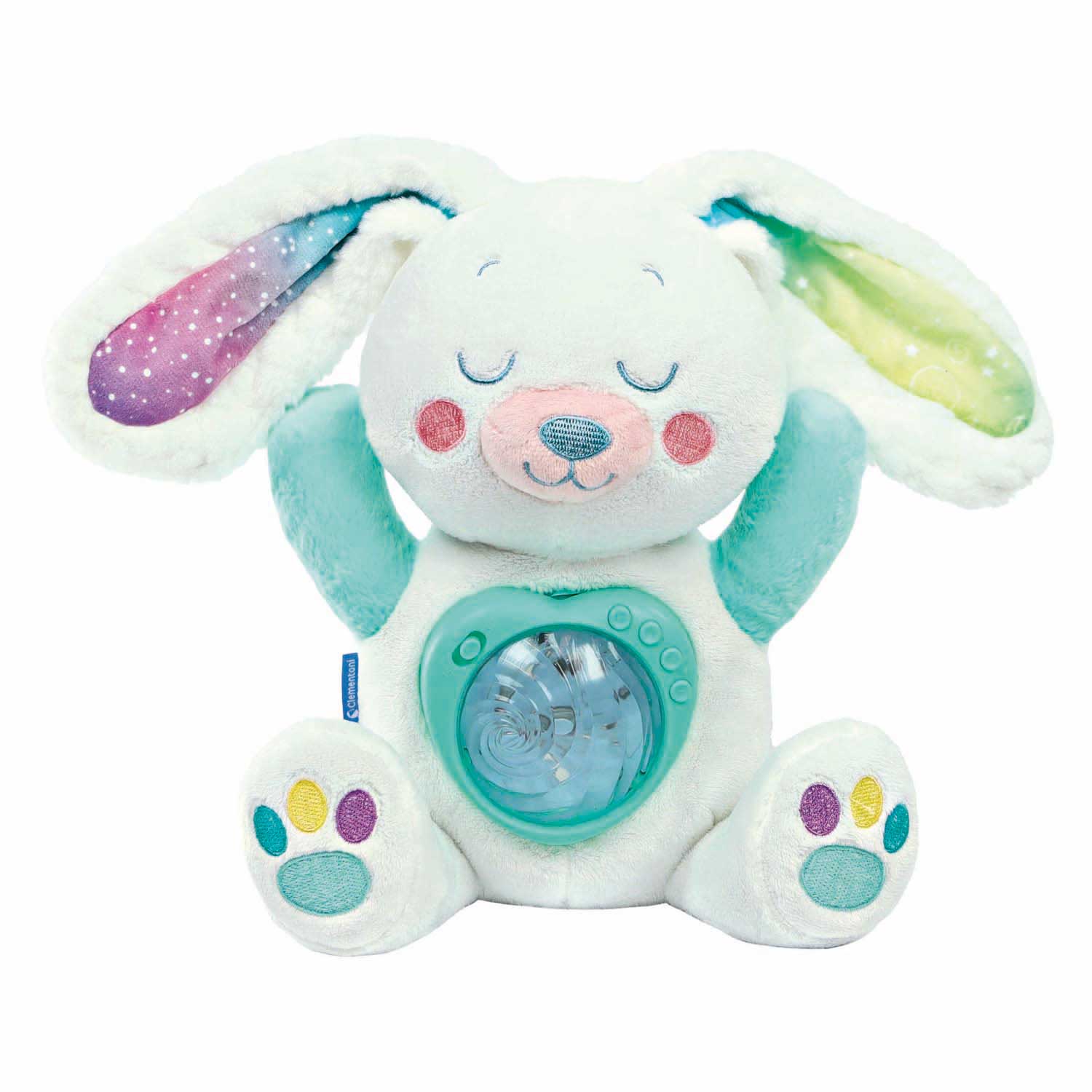 Clementoni Baby-Kaninchen-Kuscheltier, interaktives Nordlicht