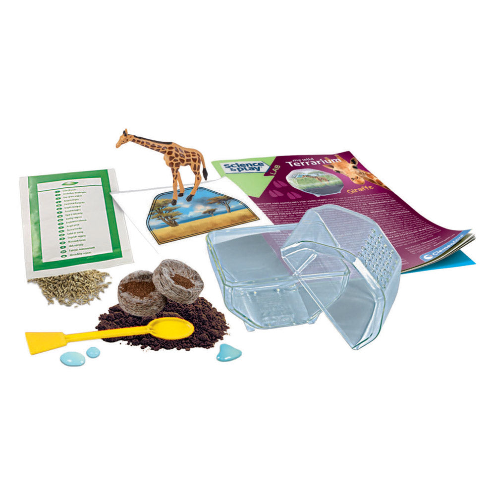 Clementoni Wissenschaftsspiel „Mein wildes Terrarium – Giraffe“.