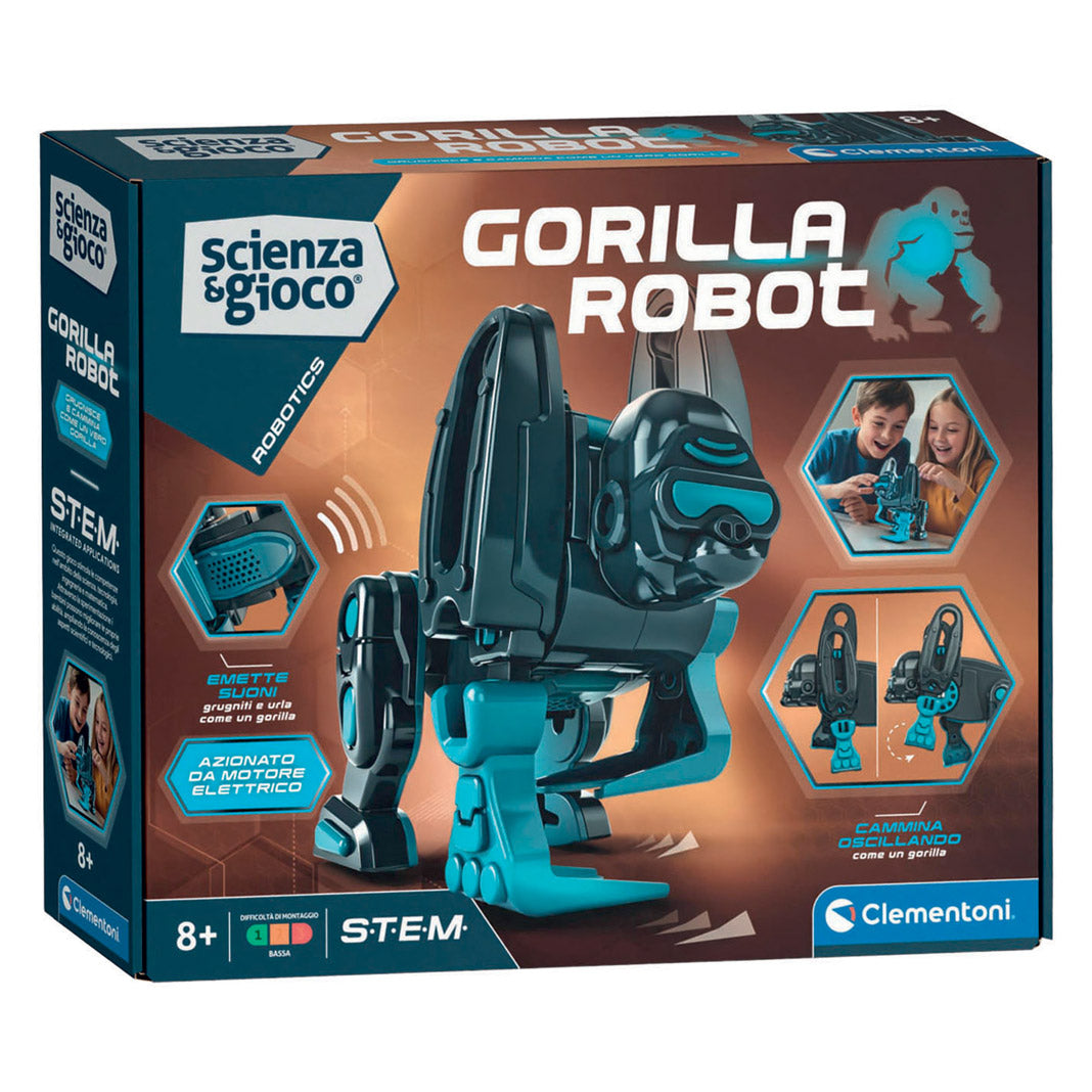 Clementoni spielt Gorilla-Roboter