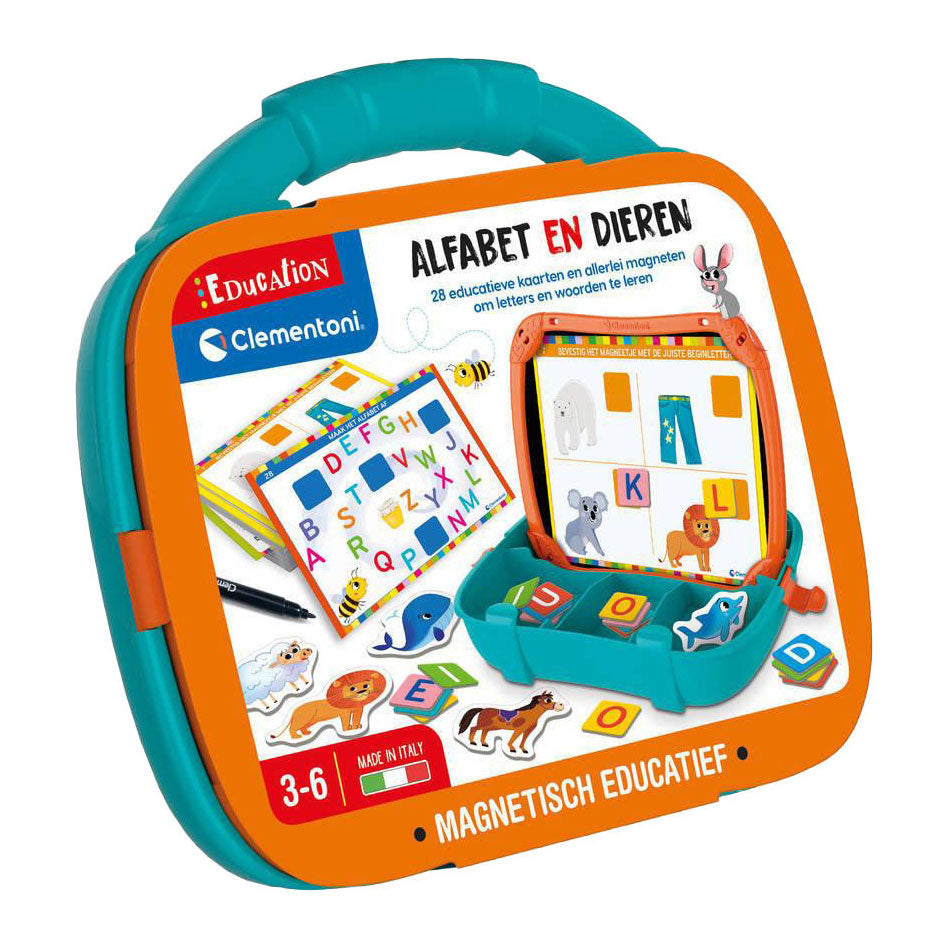 Clementoni Education magnetischer Koffer mit Alphabet und Tieren