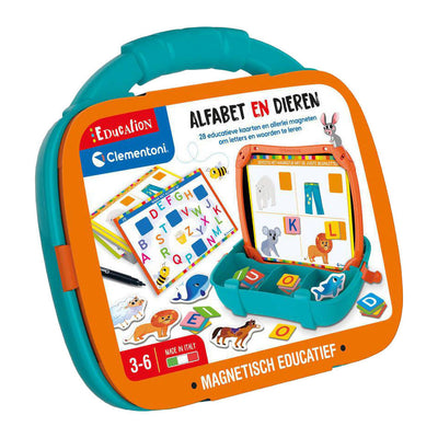 Clementoni Education magnetischer Koffer mit Alphabet und Tieren