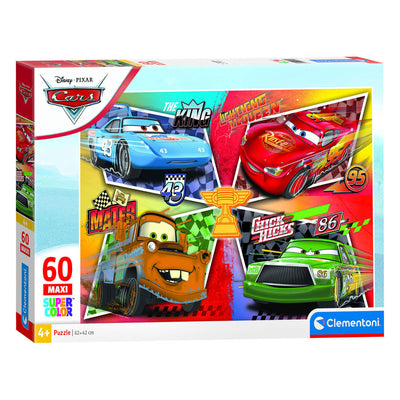 Clementoni – Puzzle – 60 Maxiteile – Thema Autos – Kinderpuzzle – ab 4 Jahren