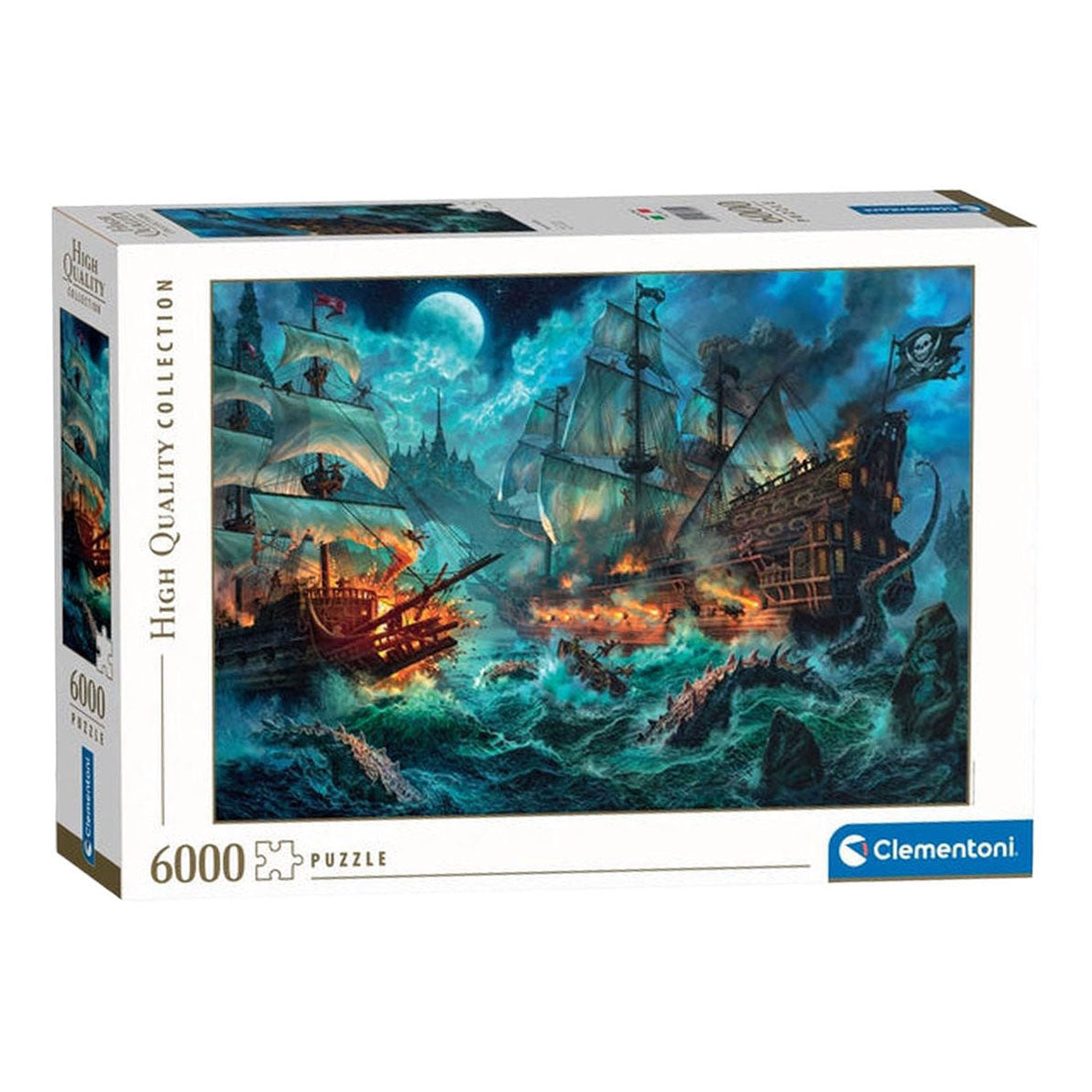 Clementoni - Puzzle - 6000 Teile - Seeschlacht - Puzzle für Erwachsene