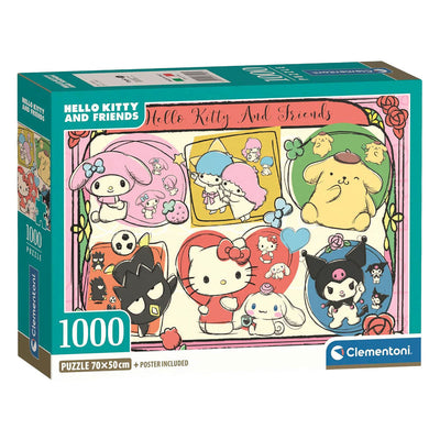 Clementoni-Puzzle „Hallo Kätzchen und Freunde“ – 1000 Teile.