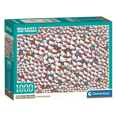 Clementoni - Hello Kitty - Impossible - Puzzle - 1000 Teile