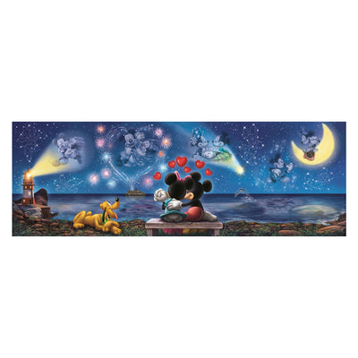 Clementoni Puzzle Mickey und Minnie Panorama - 1000 Teile.