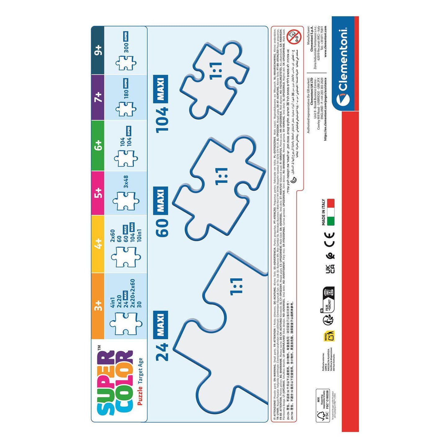 Clementoni Maxi-Puzzle Der König der Löwen – 60 Teile.