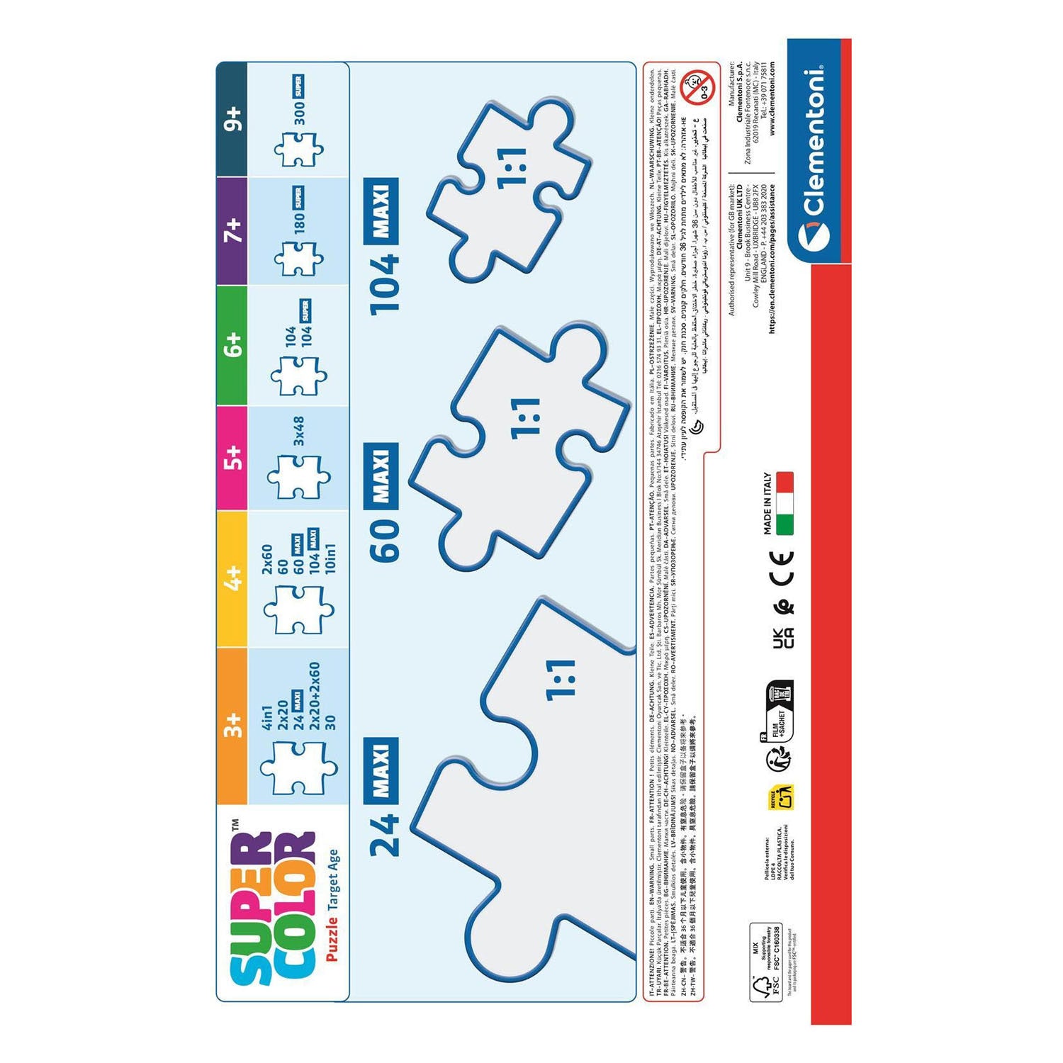 Clementoni Maxi-Puzzle Der König der Löwen – 60 Teile.