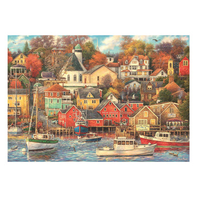 Clementoni-Puzzle „Gute Zeiten Hafen“ – 1500 Teile.