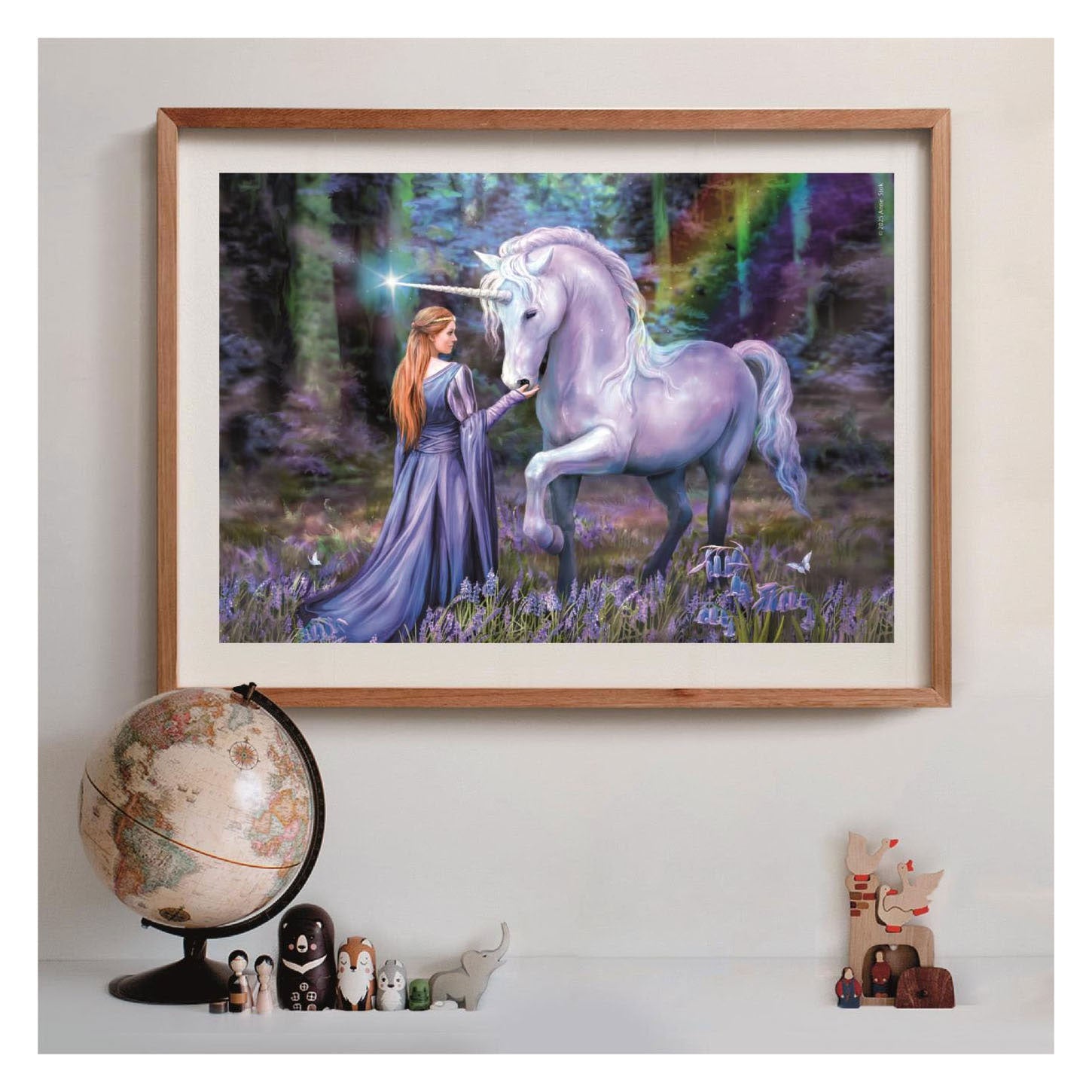 Clementoni-Puzzle Anne Stokes Bluebell-Holz – 1500 Teile.