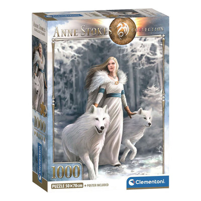 Clementoni-Puzzle Anne Stokes Winterwächter – 1000 Teile.