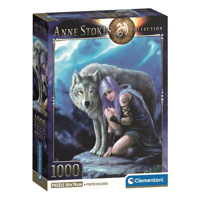 Clementoni – Puzzle – 1000 Teile – Anne Stokes Beschützer – Puzzle für Erwachsene