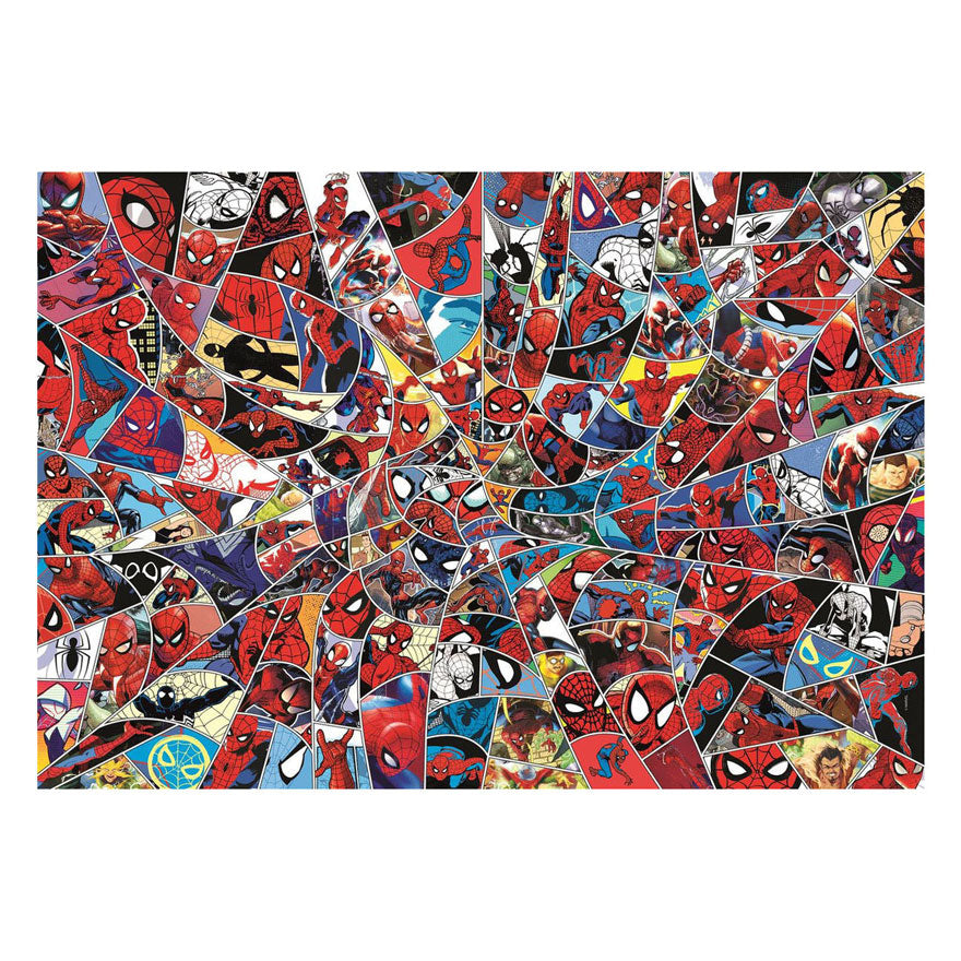 Clementoni-Puzzle „Impossible Marvel Spiderman“ – 1000 Teile.