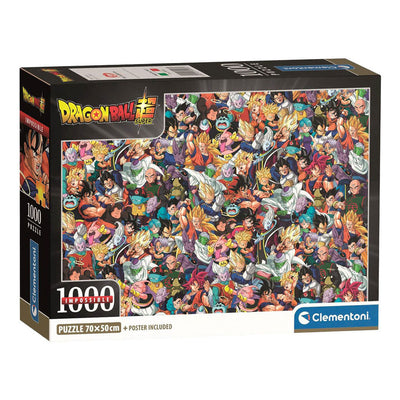 Clementoni - Puzzle - 1000 Teile - Dragon Ball Super - Impossible - mit Poster - ab 14 Jahren