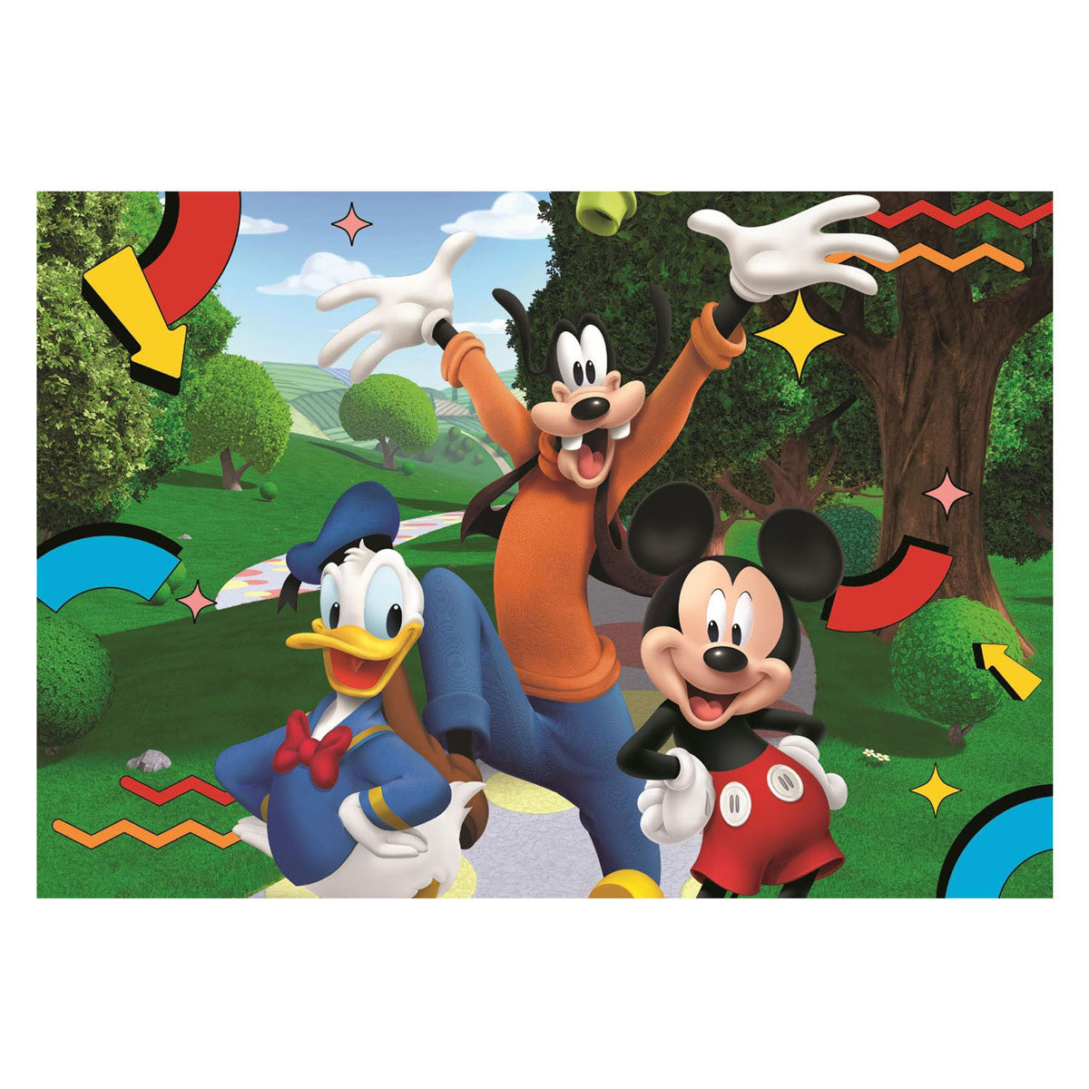Clementoni Maxi-Puzzle Mickey Mouse Club House – 104 Teile.